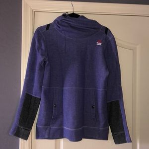 Reebok purple hoodie high neck sweatshirt